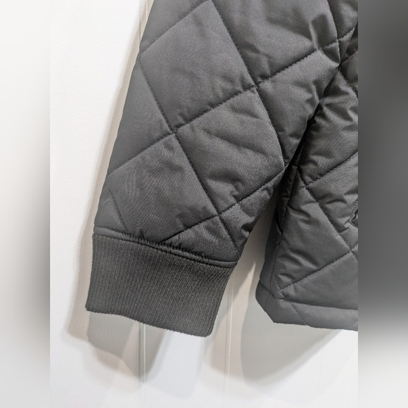 Vans Quilted Puffer in Black size Large Diamond Pattern Pockets Warm - Picture 5 of 9